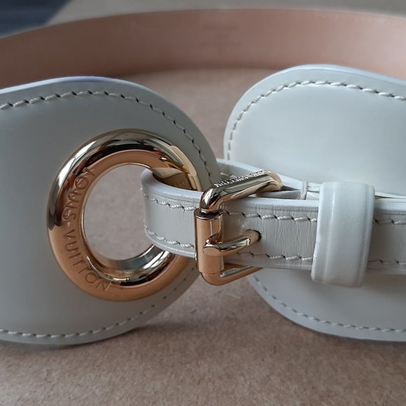 Louis Vuitton authentic white leather belt - Picture 6 of 14